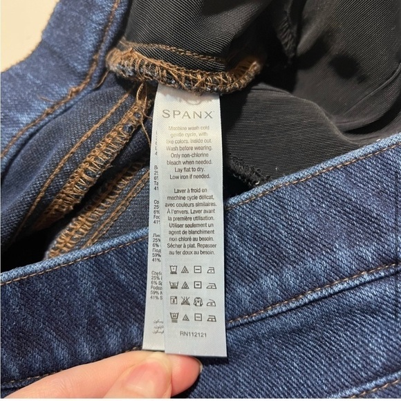 SPANX Ready To Wow Jeans Jeggings #2420 Indigo Rinse Size Small. - Picture 6 of 9